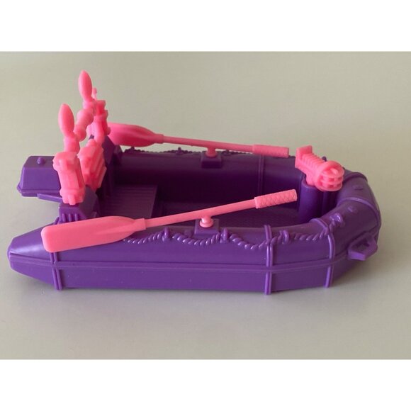 Hasbro Littlest Pet Shop LPS Purple Moped Scooter Side Car  2010 Row Boat - Picture 13 of 16